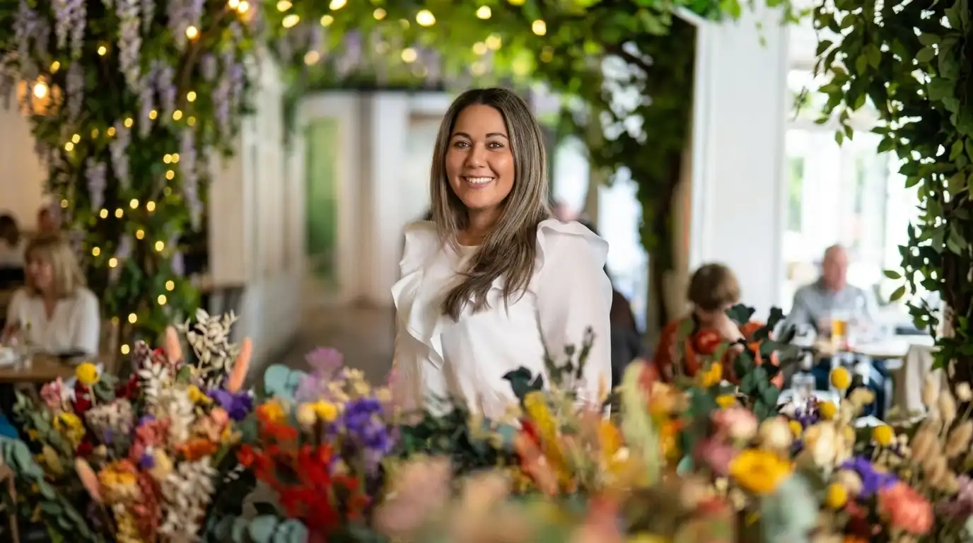 Sara Laínez, misspitimini, te invita a suscribirte a talleres de arte floral en Madrid.