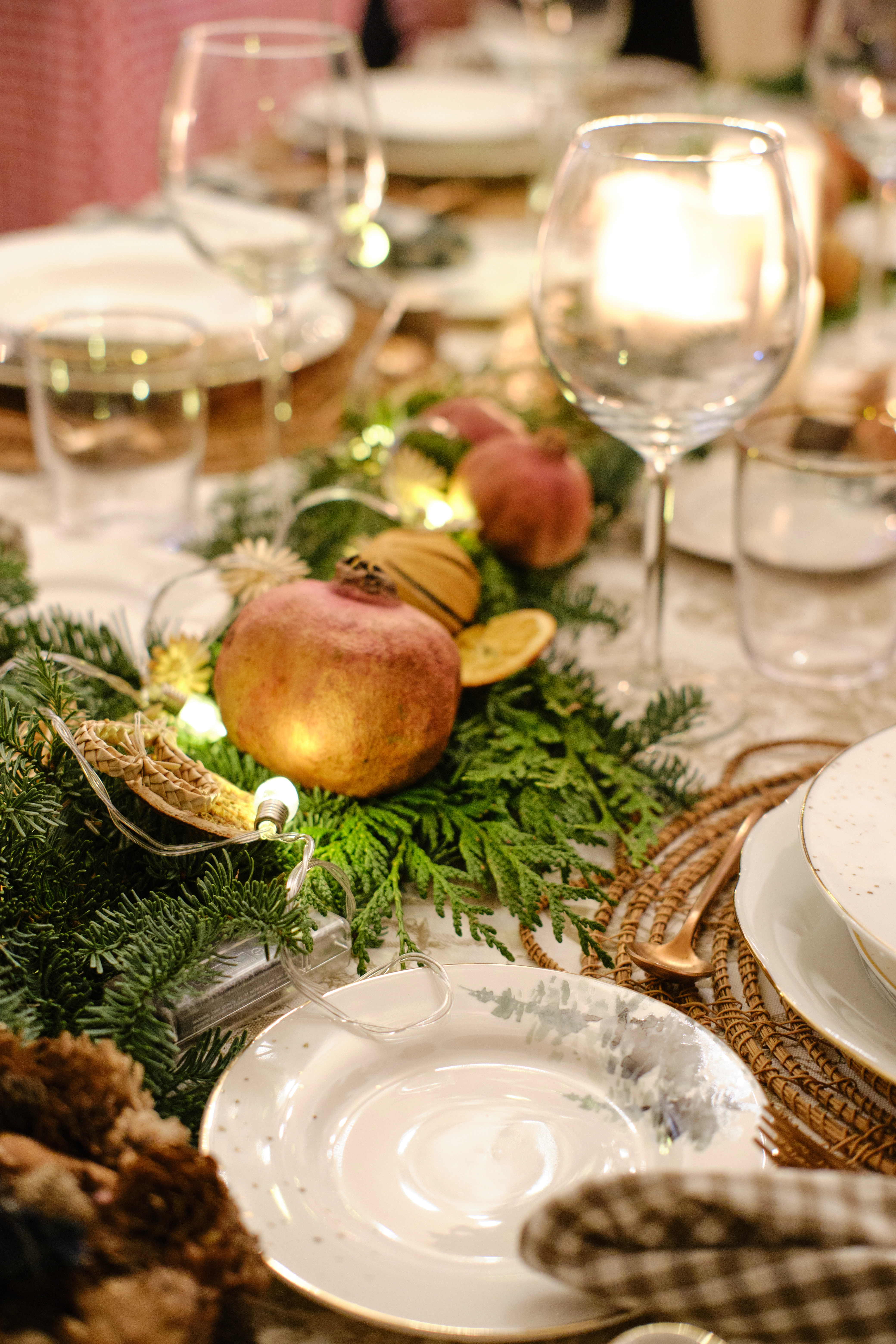 Centro de mesa con calabazas para evento de otoño